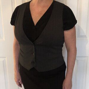 Gray tailored vest - size 14/16